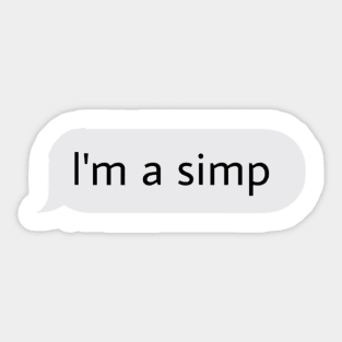 Simp Sticker